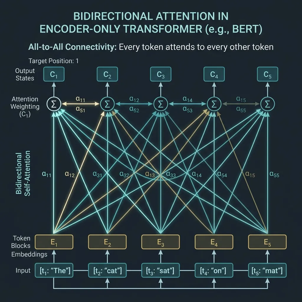 Encoder-only Attention Pattern